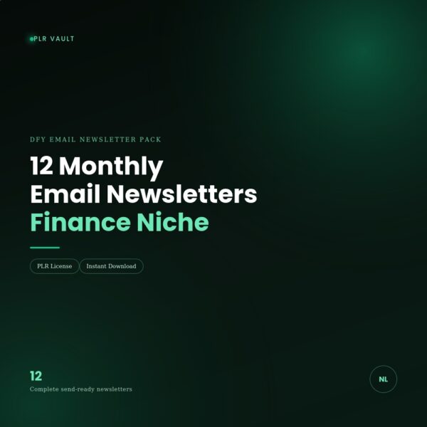12 Done-For-You Monthly Email Newsletters for Personal Finance Bloggers