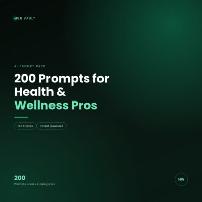 200 ChatGPT Prompts for Health & Wellness Professionals