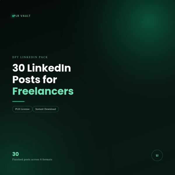 30 Done-For-You LinkedIn Posts for Freelancers