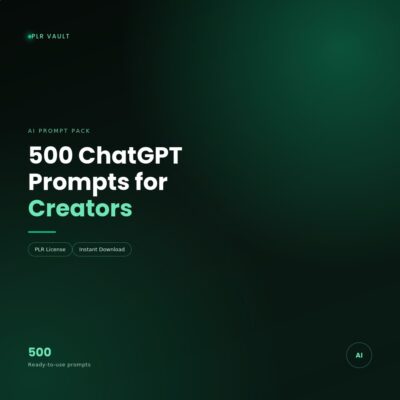 500 ChatGPT Prompts for Creators & Marketers