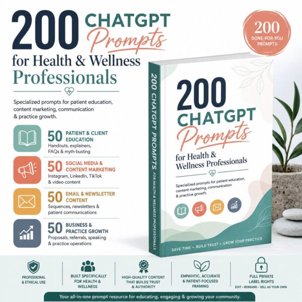 200 ChatGPT Prompts for Health & Wellness Professionals