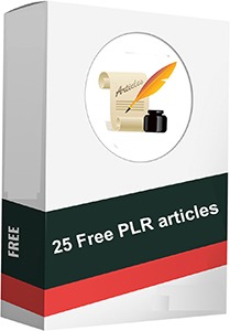 25 Free PLR Articles including various niches